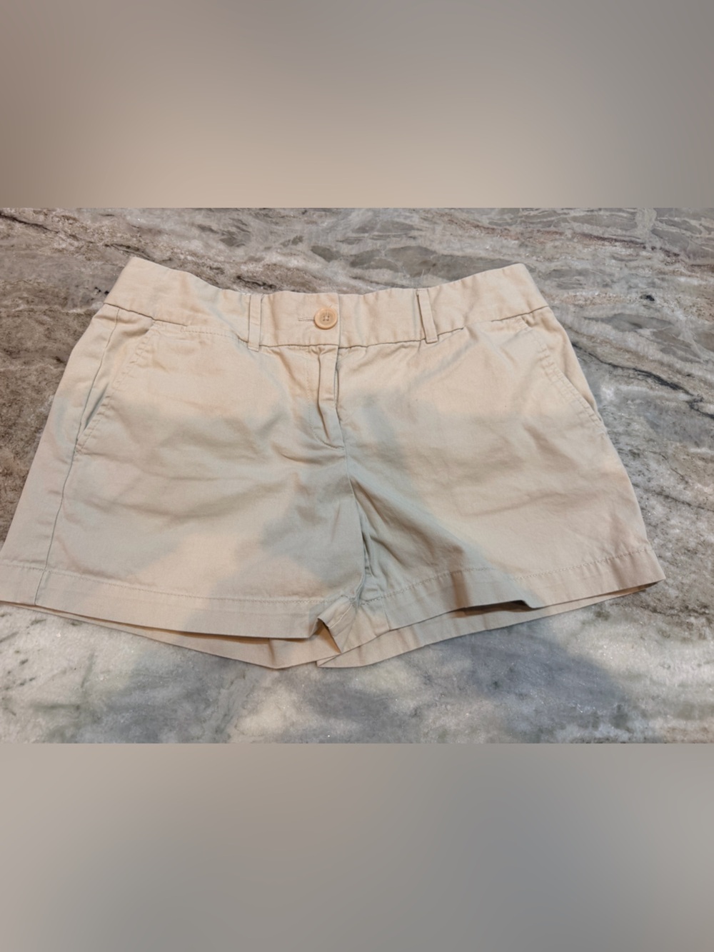 LOFT Riviera Shorts Size 2 Khaki Cotton Flat Front Casual Summer Shorts